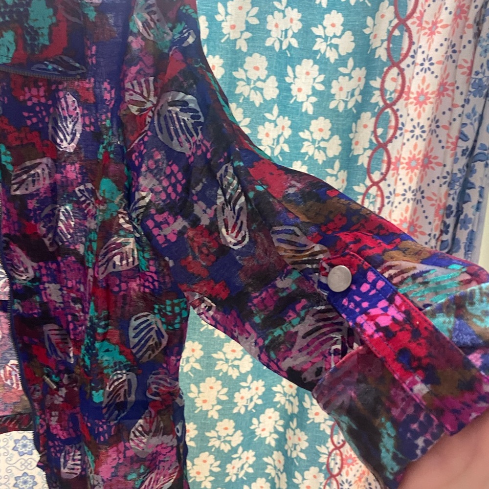 Ruby Rd. Multicolor Pattern Jacket size 12 - Picture 3 of 8